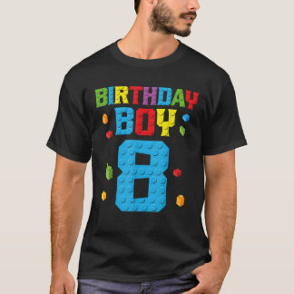 T-shirt Maître Constructeur 8e Anniversaire Garçon 8 Huit