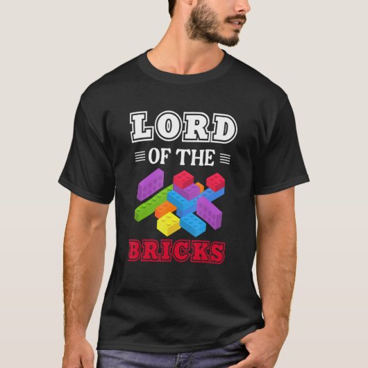T-shirt Maître Constructeur Bâtiments Blocs Seigneur Des B (Devant)