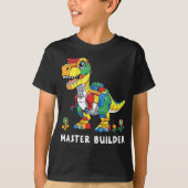 T-shirt Maître Constructeur Blocs de Construction Brique D (Devant)