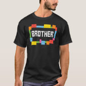 T-shirt Maître constructeur Brother Bricks Blocks Bâtiment (Devant)