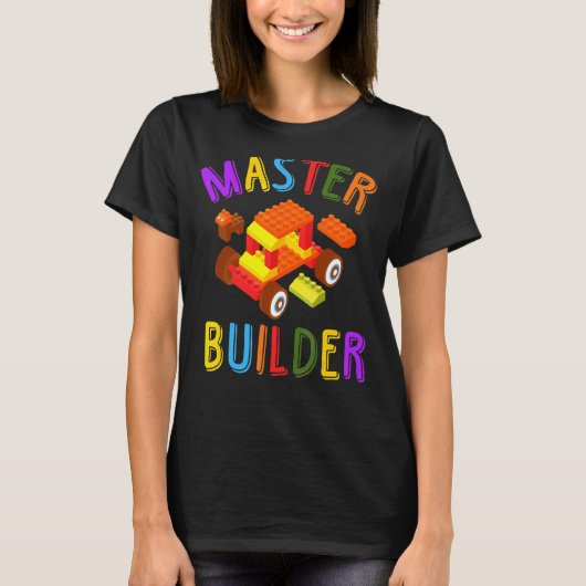 T-shirt Maître Constructeur Cute Constructeur De Briques B (Devant)
