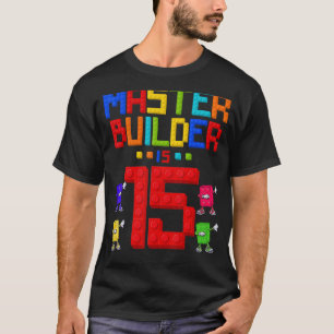 T-shirt Maître Constructeur est 15 Ans Bâtiment 15 Ans
