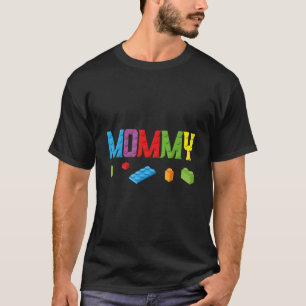 T-shirt Maître Constructeur Maman Blocs de Construction Br