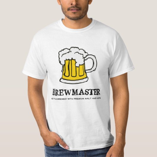 T-shirt Maître de Brew - tasse de bière de compagnie de (Devant)