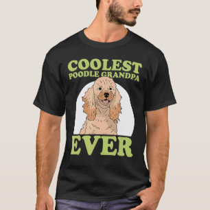 T-shirt Maître de caniche grand-père homme propriétaire de