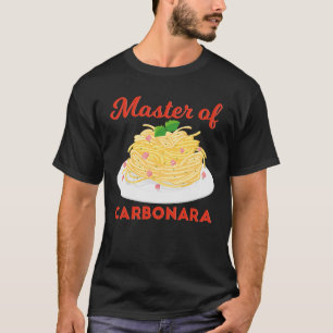 T-shirt Maître De Carbonara Pâtes Italiennes De Carbonara