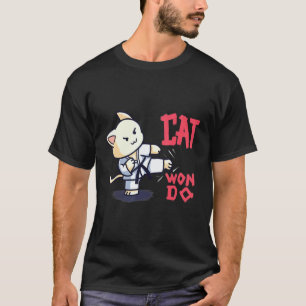 T-shirt Maître de Catwondo Karaté Classique Chat Taekwondo