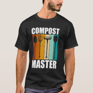 T-shirt Maître de compostage passionné de jardinage biolog