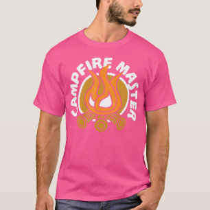 T-shirt Maître de feu de camp Drôle de feu de camp de camp