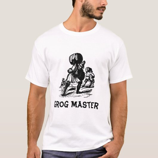 T-shirt Maître de grog de pirate (Devant)