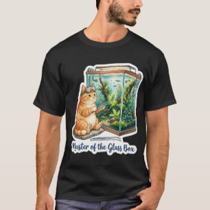 T-shirt Maître de la boîte de verre - Aquascaping Chat