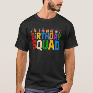 T-shirt Maître de la construction de l'équipe d'anniversai