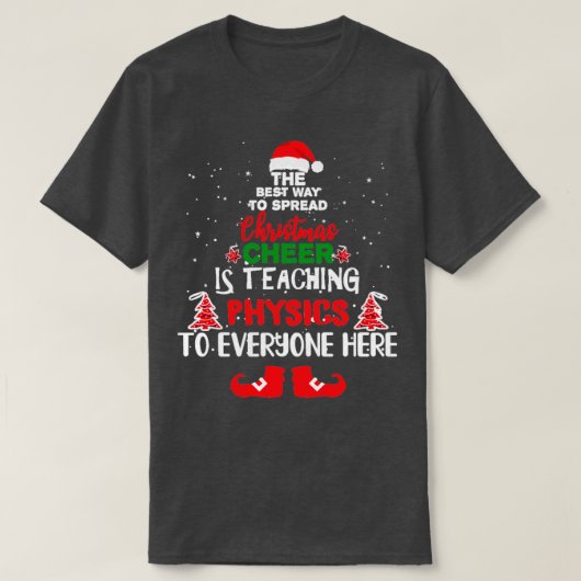 T-shirt Maître de Noël en physique (Design devant)