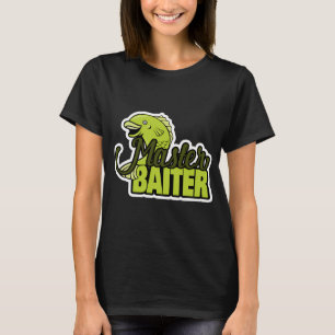 T-shirt Maître de pêche drôle jeu de mots sur l'appât
