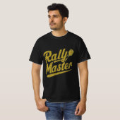 T-shirt Maître de rallye rétro corbeille dorée (Devant entier)