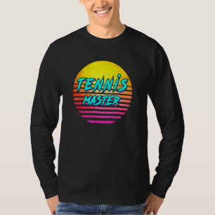 T-shirt Maître de tennis rétro des années 1980