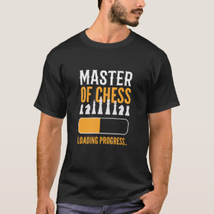 T-shirt Maître D'Échecs Chargement Progrès Jeu Du Comité D