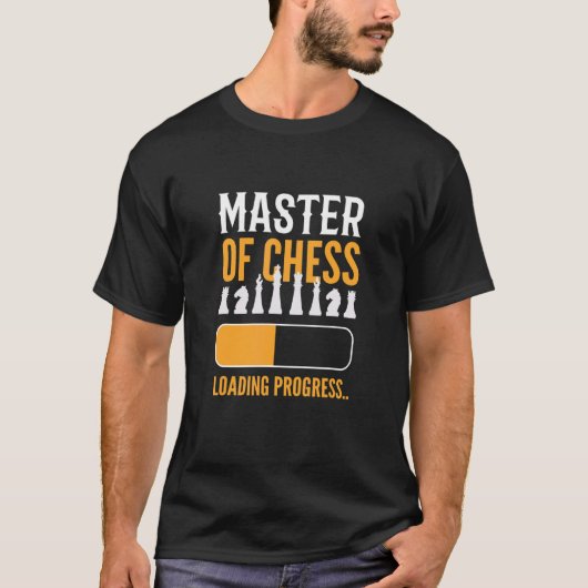 T-shirt Maître D'Échecs Chargement Progrès Jeu Du Comité D (Devant)