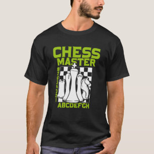 T-shirt Maître d'échecs Pièces de plateau d'échecs Échec e