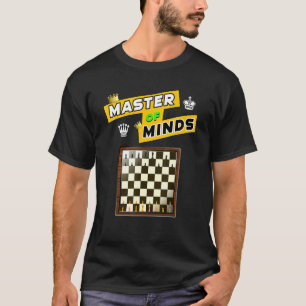 T-shirt Maître des Esprits Échiquier et pièces Stratégie