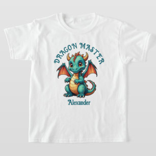 T-shirt Maître Dragon Dragon Vert Mignon Personnaliser