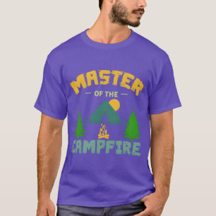 T-shirt Maître du feu de camp Idées de cadeaux de camping 