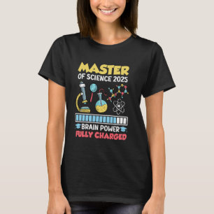 T-SHIRT MAÎTRE ÈS SCIENCES 2025 PUISSANCE CÉRÉBRALE ENTIÈR