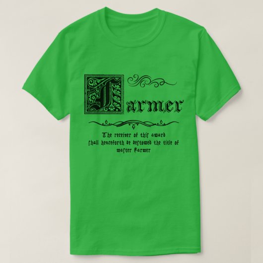 T-shirt Maître fermier médiéval (Design devant)