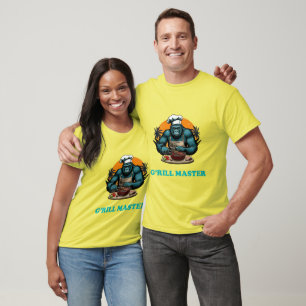 T-shirt Maître G'rill BBQ Grilleur Amusement Calembour