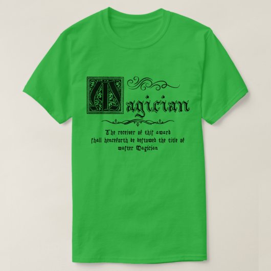 T-shirt Maître magicien médiéval (Design devant)