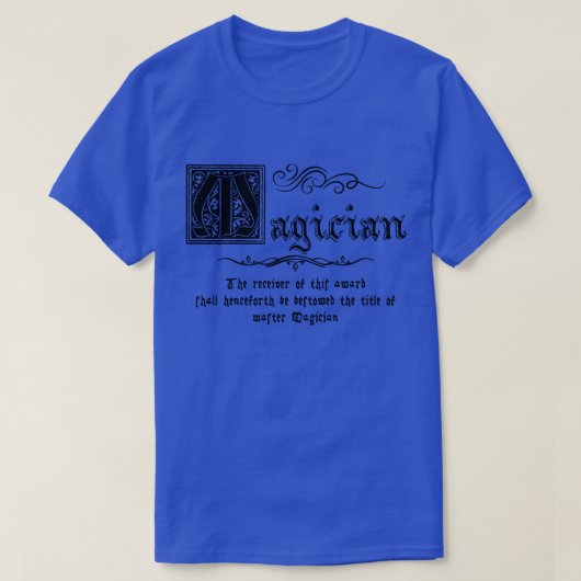 T-shirt Maître magicien médiéval (Design devant)