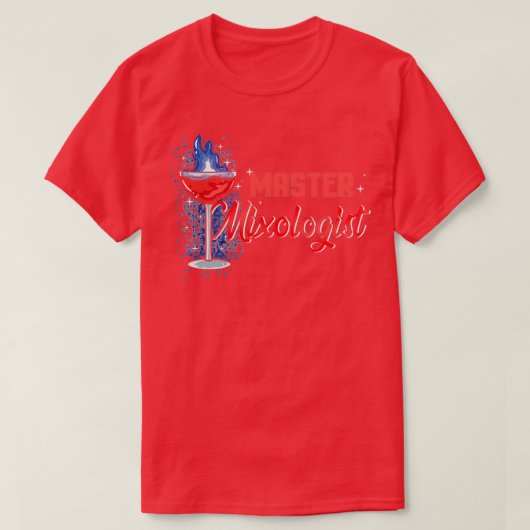T-shirt Maître Mixologue I Funny Bartender Barkeeper 2 (Design devant)