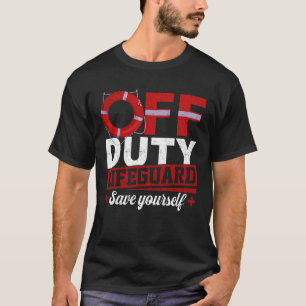 T-shirt Maître-nageur sauveteur hors service vacances sécu