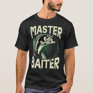 T-shirt Maître Pêcheur Appât Drôle Poisson Nouveauté Pères