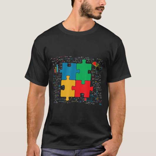 T-shirt Maître Solveur Jigsaw Puzzles Math (Devant)