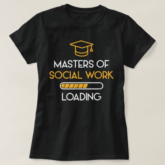 T-shirt Maîtres De Travail Social MSW Graduation Future So (Design devant)