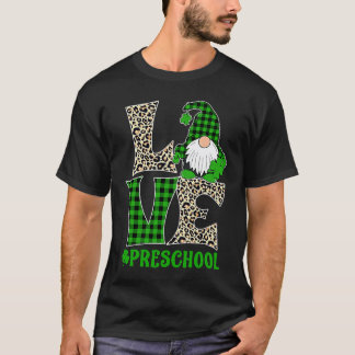 T-shirt Maîtresse d'école maternelle chanceuse Saint-Patri