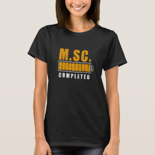 T-shirt Maîtrise Terminée Maîtrise En Sciences Mast