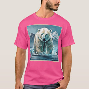 T-shirt Majesté de l'Arctique : Peinture à l'ours polaire
