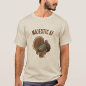 T-shirt Majestic AF Turquie Drôle Thanksgiving (Devant)