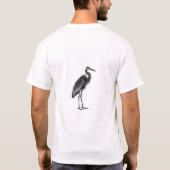T-shirt Majestic Black & White Heron Tee (Dos)