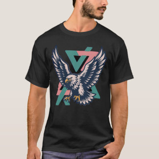 T-Shirt Majestic Eagle Géométrique