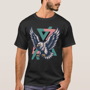 T-shirt Majestic Eagle Geometrisch