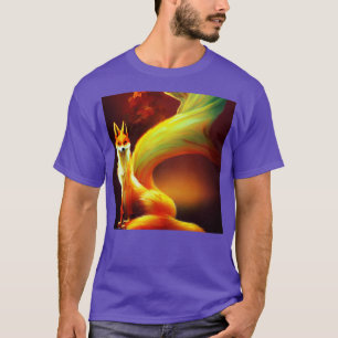 T-shirt Majestic Fox Ai Intelligence Artificielle Neo Clas