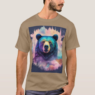 T-shirt Majestic Grizzly Bear in the Forest T-Shirt"