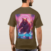 T-shirt Majestic Grizzly Bear in the Forest T-Shirt" (Dos)