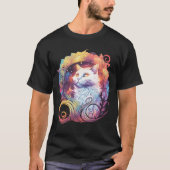 T-shirt Majestic imaginaire cat (Devant)