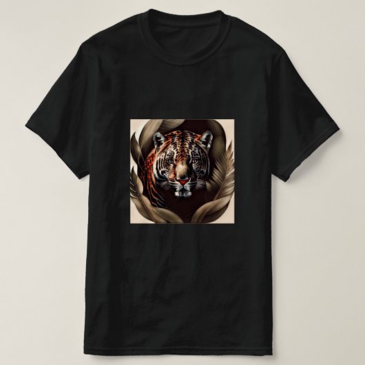 T-shirt Majestic Jaguar - Roi De La Jungle (Design devant)