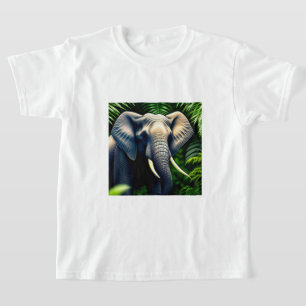 T-shirt Majestic Jungle Elephant - Sauvage Et Libre
