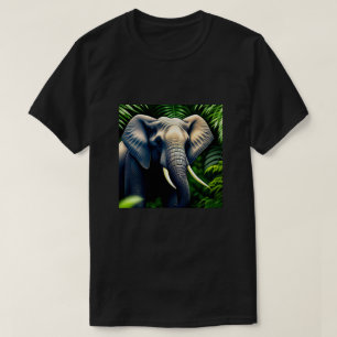 T-shirt Majestic Jungle Elephant - Sauvage Et Libre